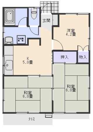 上新田町堤貸住宅の物件間取画像